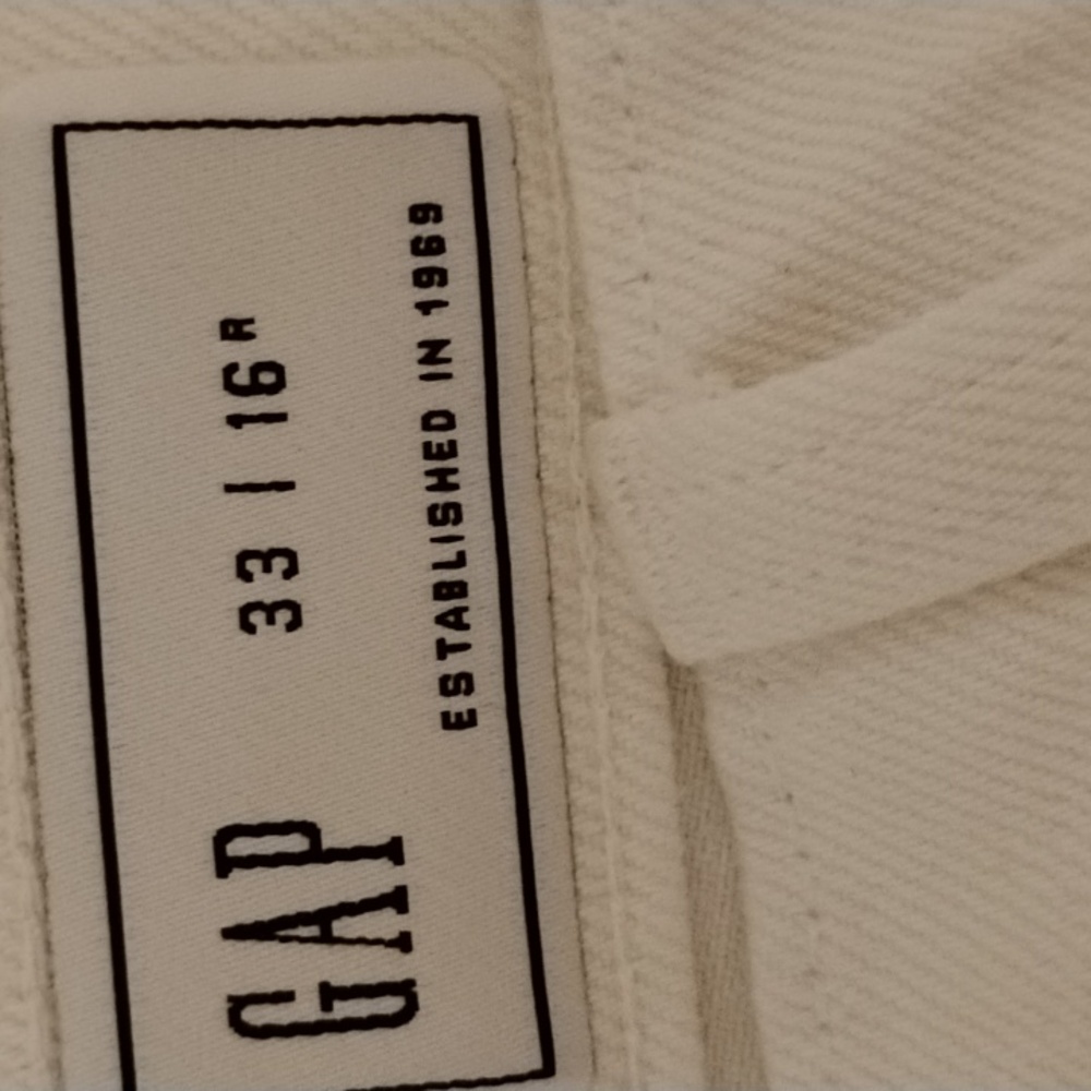 GAP Superbaggy Jeans Off White Size 33/16R NWT - Picture 4 of 4